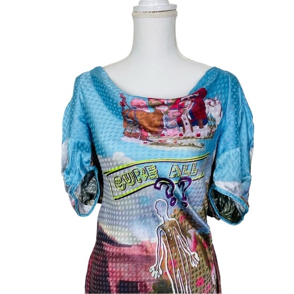 Mukzin NEW With Tags Balloon Sleeve Midi Dress Small - Picture 8 of 11